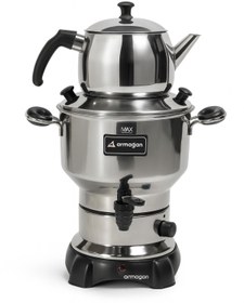 Resim Armağan Çay Semaveri & Çay Makinesi - Siyah Aksam - Özel Seri - 3,5 Litre Su Haznesi 