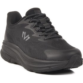 Resim Eopaia Esnek Hafif Unisex Siyah Spor Ayakkabı Siyah 