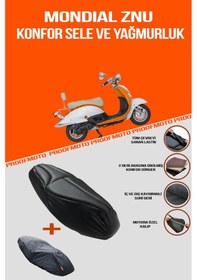 Resim Mondial Znu 125 Konfor Sele Ve Yağmurluk Kılıf 