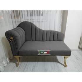 Resim aldagelsin Yeni Model Ultra Lüks Alda Çizgili Josefin Bench Puf 120 Cm 