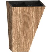 Resim Piramit Koltuk Berjer Ayağı Ağaç Renk Tek Ayak 12cm 