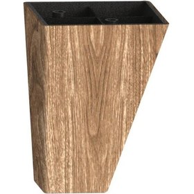 Resim Piramit Koltuk Berjer Ayağı Ağaç Renk Tek Ayak 12cm 