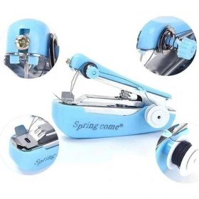 Resim Aksiyon Global Spring Come Mini Kolay Seyehat ve Ev Tipi El Dikiş Dikme Makinası ( Lisinya ) 