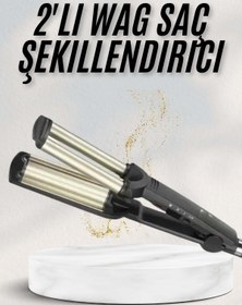 Resim Ronanna Saç Şekillendirici Wag Maşa Su Dalga Maşası Tüm Saç Tiplerine Uygun 