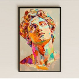 Resim Renkli Büst Tasarımlı Şeffaf Pleksi Tablo 