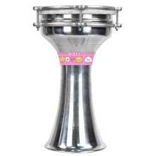 Resim Midex DBK-02PK Çocuklar İçin 2 Numara Alüminyum Darbuka Seti 33 x 18 CM 