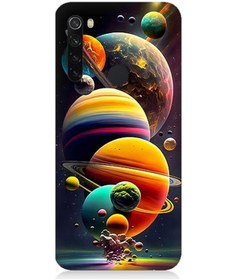 Resim Xiaomi Redmi Note 8 Uyumlu Silikon Kılıf Gezegenler Ve Büyük Patlama 