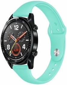 Resim Huawei Watch Gt 46mm Uyumlu Sport Kordon Silikon Düz Kayış 
