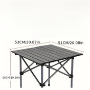 Resim 1 Taşınabilir Katlanabilir Kamp Masası, Ultra Hafif Açık Hava Piknik Masası, Modern Tasarım, Taşıması ve Dayanıklılığı Kolay, Sevgililer Günü Hediyesi, Yeni Yıl Hediyesi, Tüm Dört Mevsim İçin Uygun: Bahar, Yaz, Sonbahar ve Kış 