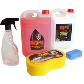 Resim OOPS AUTO CLUP Ekonomik Oto Bakım Seti 5lt Lastik Parlatıcın 5lt Torpido Parlatıcı 