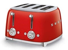 Resim Smeg TSF03RDEU Rero 4x4 Slot Kırmızı Ekmek Kızartma Makinesi 