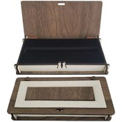 Resim Deri Ahşap Süngerli Kalem Kutusu 