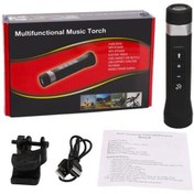 Resim Vkemall "taşınabilir Bisiklet Hoparlörü: Bluetooth, Su Geçirmez, 1200mah Şarjlı, Led Fenerli" 