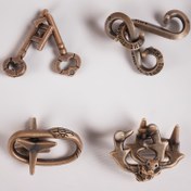 Resim 4 Adet Metal Beyin Teaser Bulmaca Oyuncak - Zorlukları Açın, Mantıksal Düşünmeyi Artırın, Yaratıcı Rahatlayın ve El İşi Problemlerini Çözme Eğlencesi 