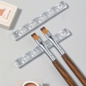 Resim 2 adet/3 adet Akrilik Şeffaf Derinlik Makyaj Fırça Tutucu Kalem Tutucu - Mini Manikür Güzellik Aracı Tutucu, Masaüstü Kalem Tutucu, Masaüstü Süs, Moda Tasarım Modern Estetik - Makyaj Masası Çoklu Derinlikler Çoklu Fırçaları İçerir, Kurulum Gerektirmez 