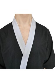 Resim FORMTEKS Sushi Şef Kimono Ceketi Siyah Beyaz 