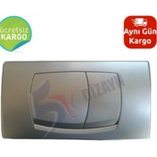 Resim Kale Start Kalın Gömme Rezervuar Paneli - Mat Krom 12 Cm Mat Krom 