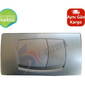 Resim Kale Start Kalın Gömme Rezervuar Paneli - Mat Krom 12 Cm Mat Krom 