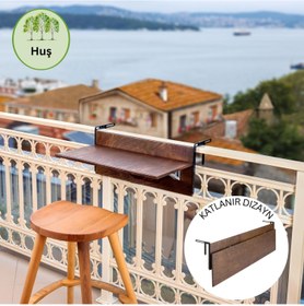 Resim Lara Balkon Masası - 4XLarge - 200 x 30 cm / Siyah 