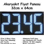 Resim Dolunay LED Akaryakıt Panosu 32CM Font, Çift Taraflı, 4 Hane 
