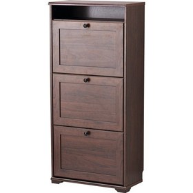 Resim IKEA Brusali Ayakkabı Dolabı Kahverengi, 61X130 cm 