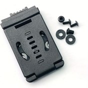 Resim 1 adet Taktik EDC Kılıf Bel Klipsi, Asma Kemer Tokaları ile, Yüksek Yansıtıcı Polimer, Siyah - Dış Mekan Ekipmanı Aksesuarı 