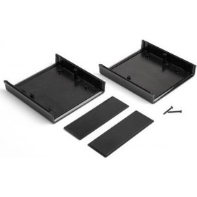 Resim Elektronik Proje Kutusu (Ölçüleri: 130X138X48Mm) - Siyah 