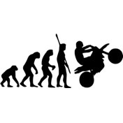 Resim Gmwax Homo Sapien Motor Duvar Dekor Sticker 40 x 16 cm 