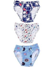 Resim Pemilo Erkek Çocuk 255 Desenli 3'Lü Slip Karışık Renkli (485926304) 