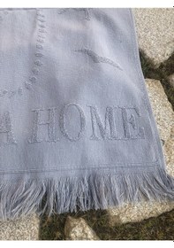 Resim Plaj Havlusu Jakarlı 70x140 Cm Gri 