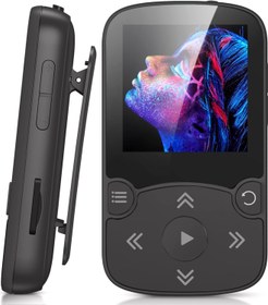 Resim 32GB Bluetooth 5.3 MP3 Çalar Klipsli, Renkli Ekranlı, FM Radyo ve Pedometreli 