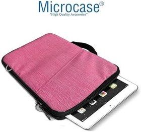 Resim Microcase Samsung Galaxy Tab A11 8.7 inch Tablet Uyumlu Tablet Çanta+Türkçe Bluetooth Klavye +Mouse+ Standı - Pembe AL8127 
