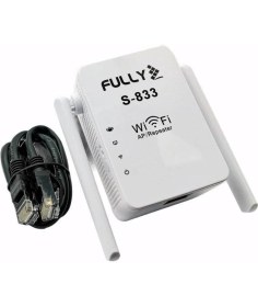 Resim Fully S-833 Priz Tipi Wifi Repeater Sinyal Güçlendirici 300 Mbps 