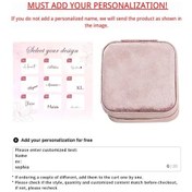 Resim Willowhaven Kişiselleştirilebilir Deri Mücevher Kutusu - Pembe F4 - İdeal Hediye 