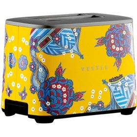 Resim Vestel X Aslı Filinta Retro Sarı Çini Ekmek Kızartma Makinesi 