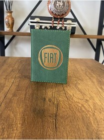 Resim EFE DERİ Fiat Yaldızlı Deri Dikişli Araç Ruhsat Kılıfı Kabı Oto Ruhsatlık Araba Ruhsat Koruyucu 