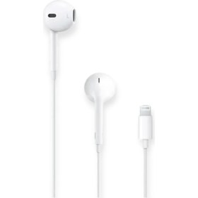 Resim Mena Rise Iphone Kulaklık, ile Uyumlu Earpods Mikrofonlu Kablolu Lightning Konnektörlü Torima YD21, Beyaz 