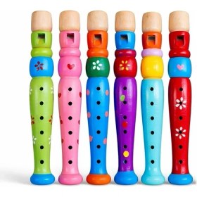 Resim Ahşap Renkli Flüt Küçük ALK4391 