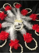 Resim Hobigram Kına Eğlence Aksesuarı 1 Bride Bileklik 10 Nedime Bilekliği Set Kırmızı – Kına Eğlence Aksesuarı – 