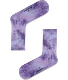 Resim CARNAVAL SOCKS Mor Beyaz Batik Spor Çorap 