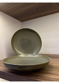 Resim 2'li Adelfa Ripple Deep Plate 26 Cm 1000 Cc Ana Yemek / Şef Sunum / Sulu Yemek / Bowl Servis Tabağı Çok renkli 