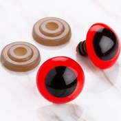 Resim Loren 18 mm Kırmızı 5 Çift Amigurumi Göz 