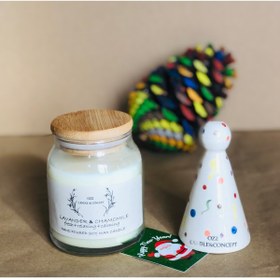 Resim Ozzcandle&concept Soyamum Lavanta & Seramik Mum Söndürücülü 2 Li Hediye Paketi ,çiçek Kokulu,papatya ,jasmin,doğal 