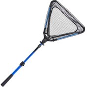 Resim Vkemall Mavi Üçgen Katlanabilir İki Bölmeli Alüminyum Asetat Balık Avı Mreği Uzunluk: 92cm 