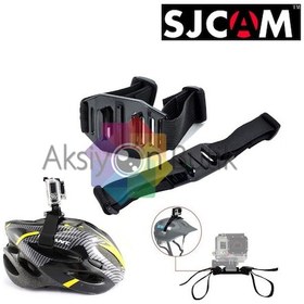 Resim Sjcam Sj4000 Sj5000 Bağlantı Aparatı Hava Delikli Kask için 