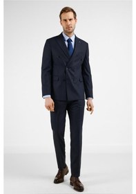 Resim İmza Lacivert Kırlangıç Yaka 6 Drop Slim Fit Takım Elbise 1001255172 Lacivert 