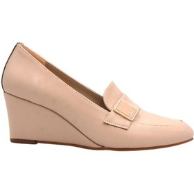 Resim Beyaz London Dolgu Topuklu Günlük Kadın Ayakkabı Ten Ten 