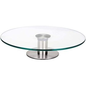 Resim Mien 30 Cm Dönerli Cam Pasta Standı Şeffaf 