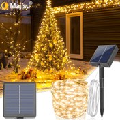 Resim Majisu Güneş Dize Işıkları, 300/200/100/50 LED Açık Su Geçirmez Bahçe Işıkları, 8 Aydınlatma Modu, IPX4, Yollar, Havuzlar, Kamp için İdeal - Çiçek Teması, Işık Sensörü Kontrolü, Güneş Enerjili ve Pil Enerjili Seçenekler, Dış Mekanlar için Güneş Işıkları 