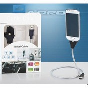 Resim Hadron Hd-4376 Usb Micro Type Spiral Tutacaklı Metal Şarj Kablosu 